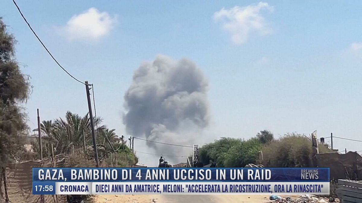 Breaking News delle 18.00 |  Gaza, bambino di 4 anni ucciso in un raid