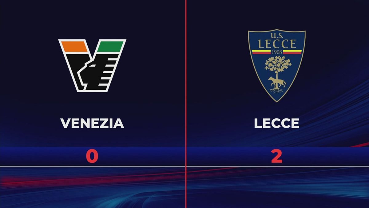 Venezia-Lecce 0-2: gli highlights