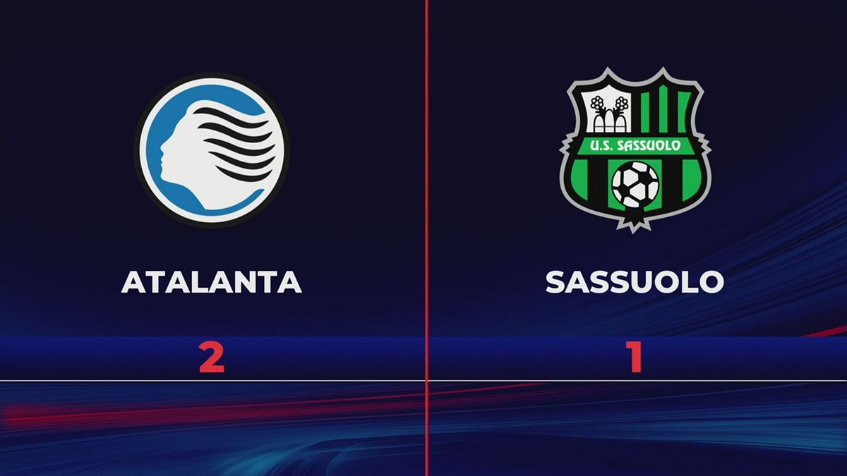 Atalanta-Sassuolo 2-1: gli highlights