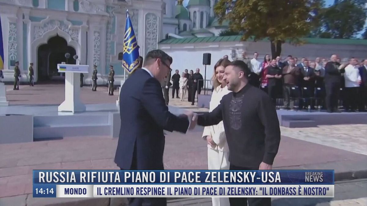 Breaking News delle 14:00 |  Russia rifiuta piano di pace Zelensky-Usa