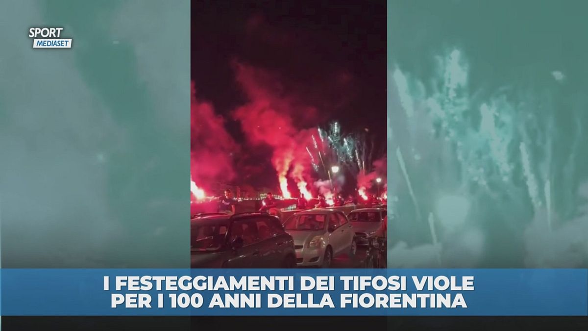 100 anni Fiorentina: la festa dei tifosi