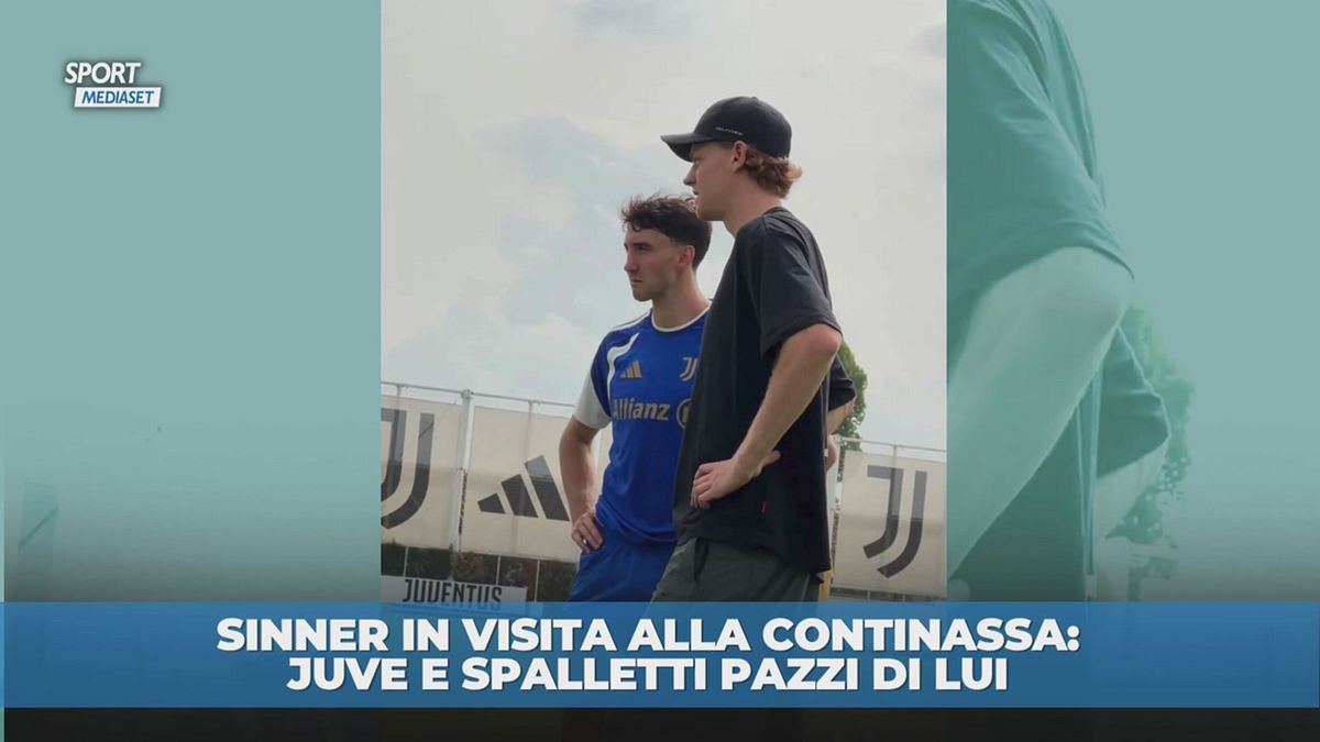 Sinner alla Continassa: Juve e Spalletti pazzi di lui