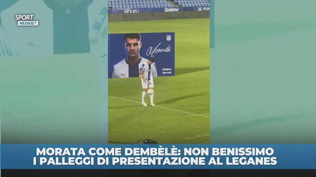 Morata, i palleggi di presentazione sono un disastro