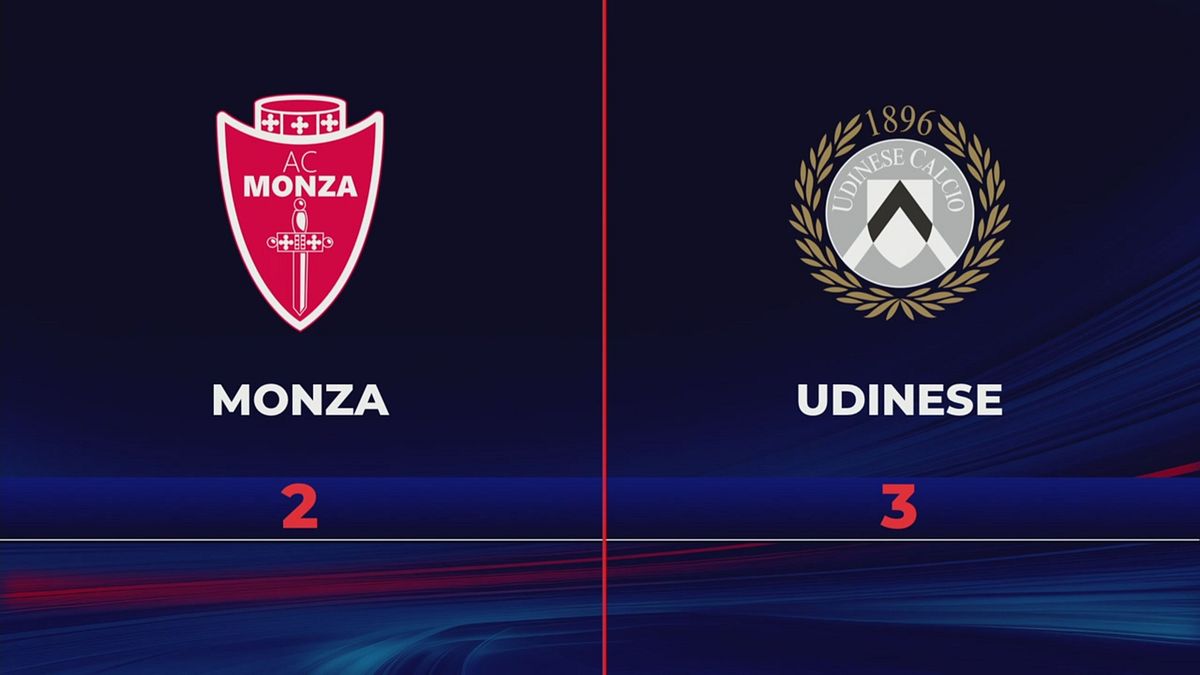 Monza-Udinese 2-3: gli highlights