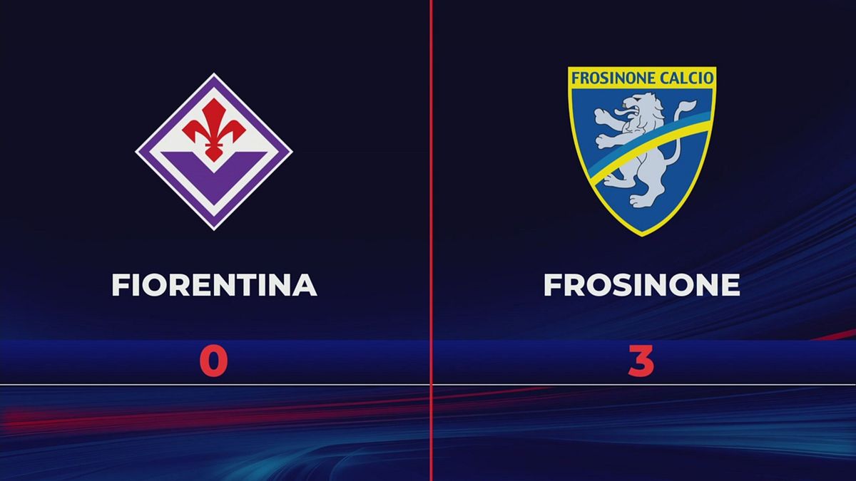 Fiorentina-Frosinone 0-3: gli highlights