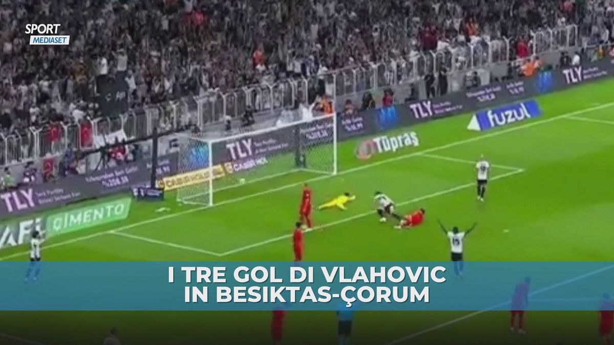 Vlahovic subito show nel Besiktas: si presenta con una tripletta