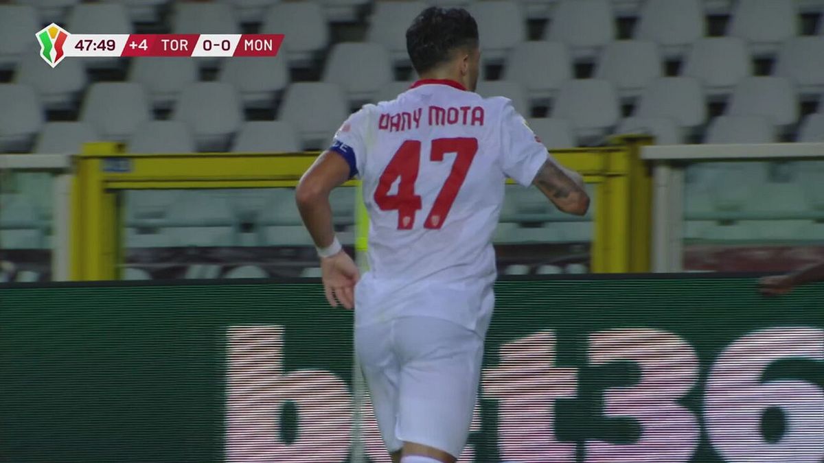 45 3' | Gol di Dany Mota (Torino-Monza 0-1)