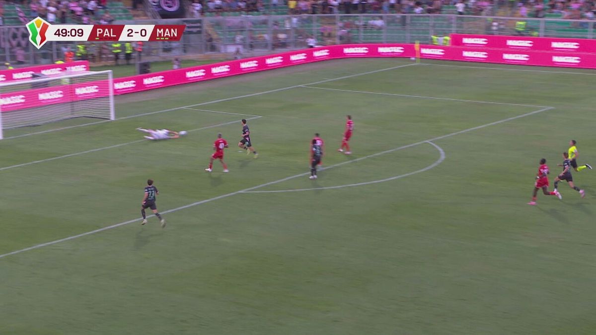 50' | Altro miracolo di Bardi (Palermo-Mantova 2-0)