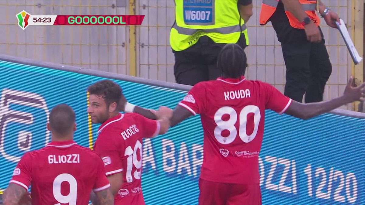 55' | Gol di Kouda (Palermo-Mantova 2-2)