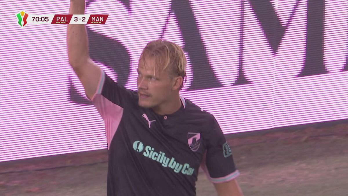 70' | Gol di Pohjanpalo (Palermo-Mantova 3-2)