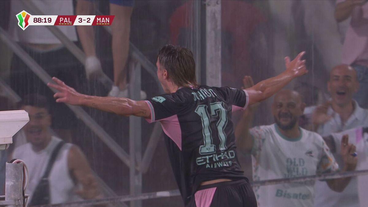 89' | Gol di Johnsen (Palermo-Mantova 4-2)