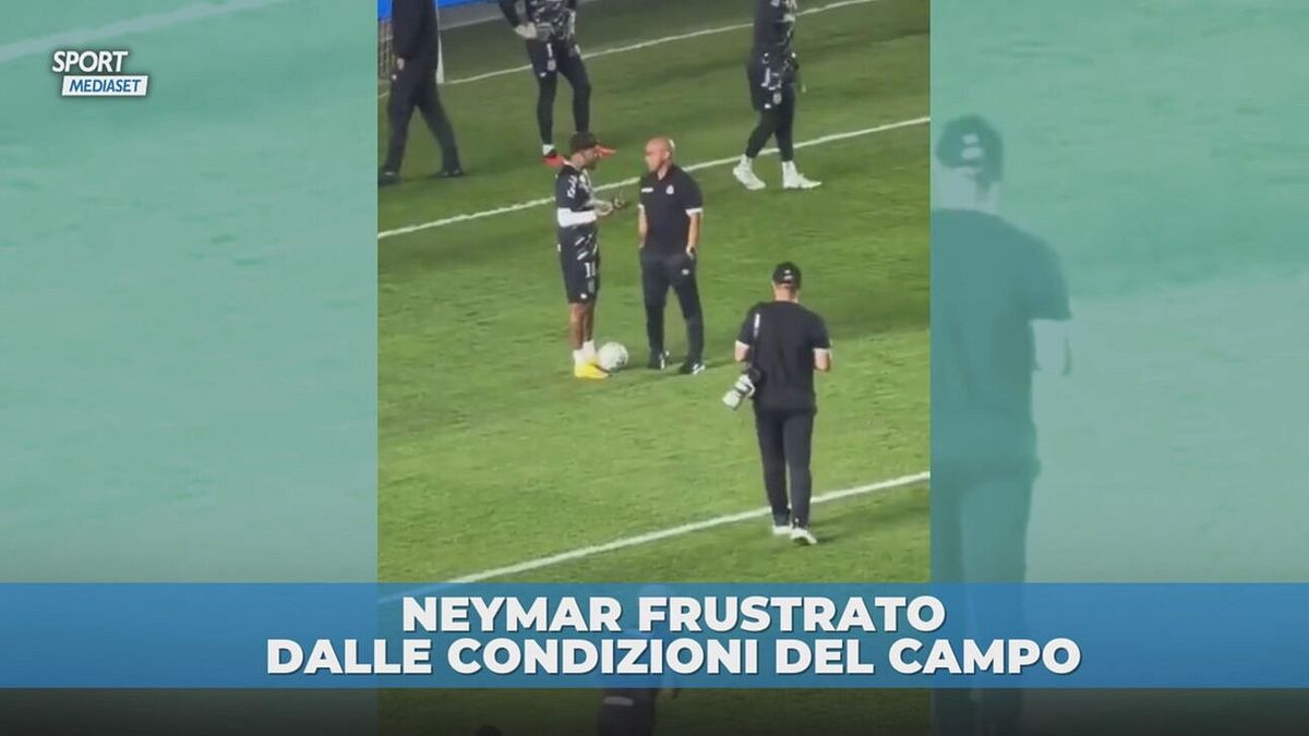 Neymar si fa male e si sfoga con il giardiniere