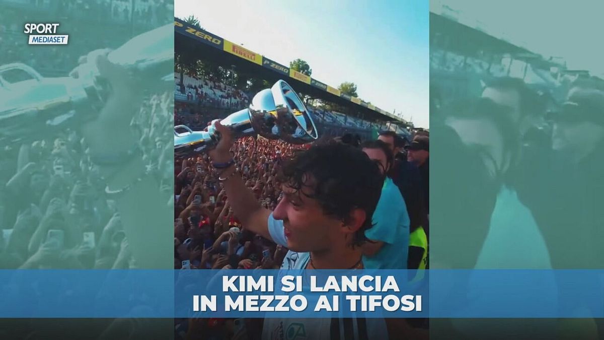 Tutti pazzi per Antonelli: si tuffa nella marea rossa Ferrari