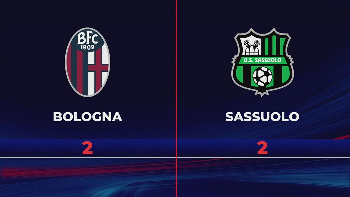 Bologna-Sassuolo 2-2: gli highlights