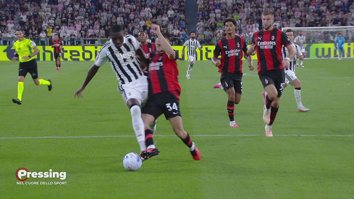 La moviola di Juve-Milan: manca un rigore su Kolo Muani?