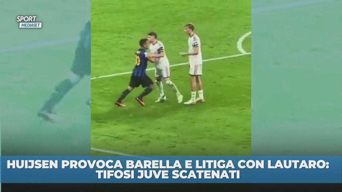 Huijsen provoca Barella e litiga con Lautaro: tifosi Juve scatenati