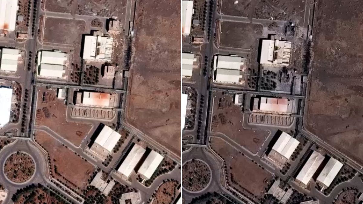 L'impianto nucleare di Natanz danneggiato da droni e bombardamenti israeliani e americani. Il sito era già stato colpito lo scorso giugno