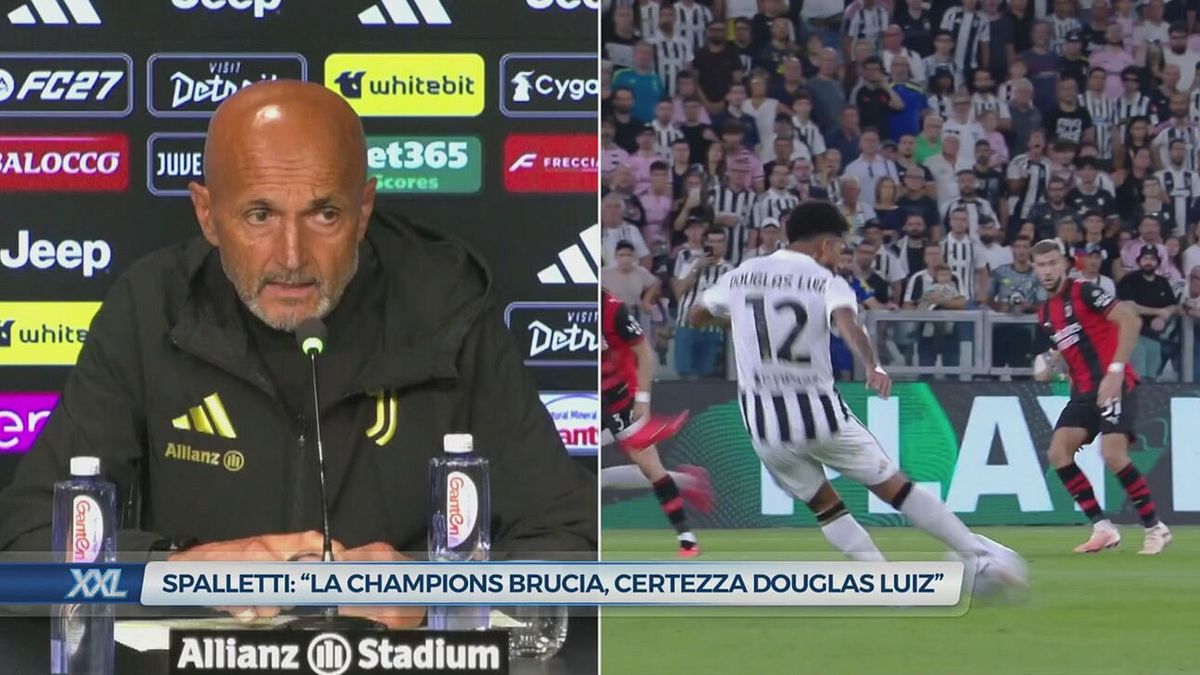 Spalletti: "La Champions brucia, certezza Douglas Luiz"