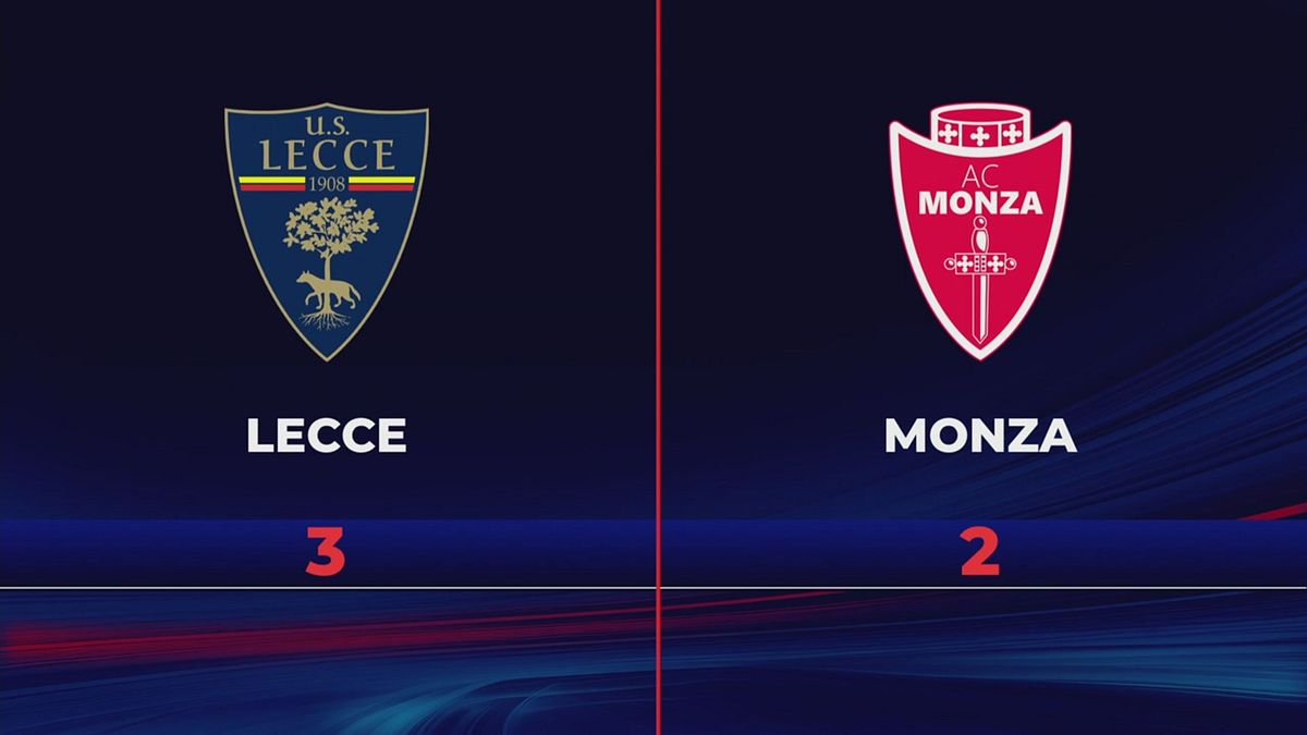 Lecce-Monza 3-2: gli highlights