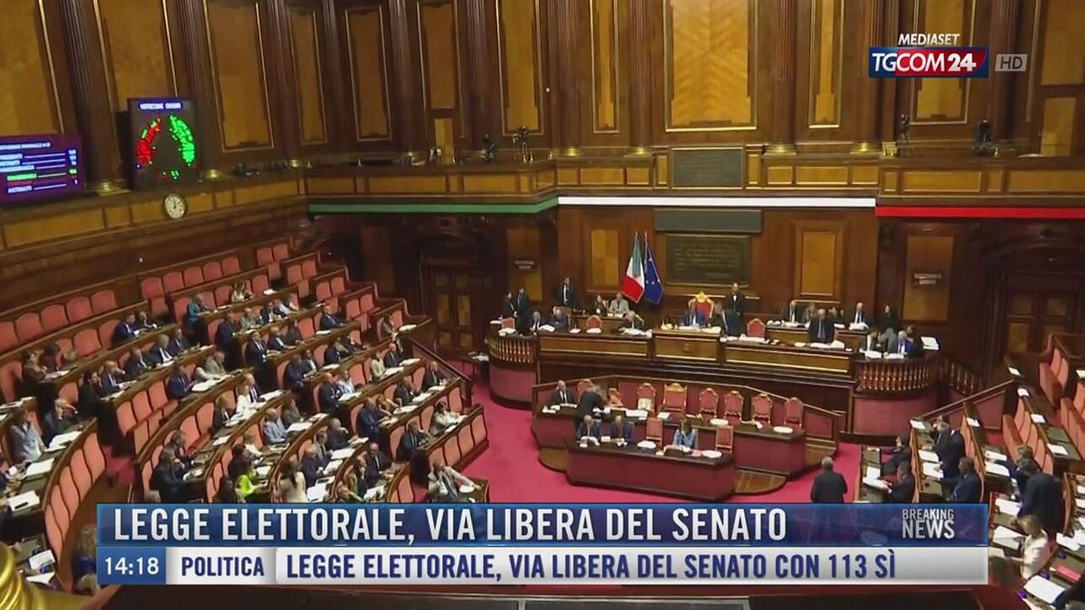 Breaking News delle 14.00 | Legge elettorale, via libera del Senato