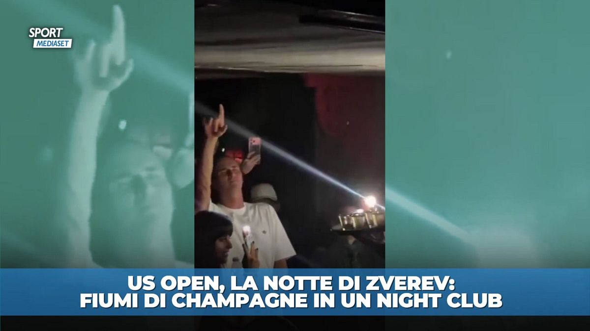 Zverev, notte di baldoria dopo la vittoria agli US Open