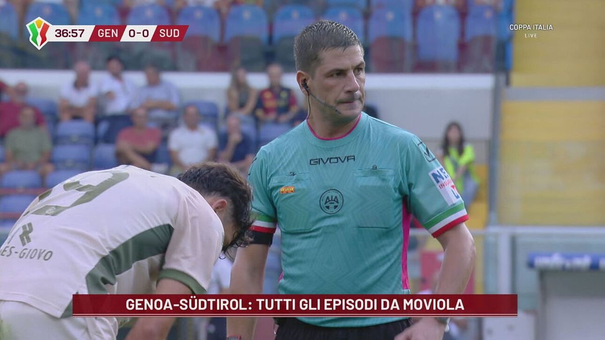 La moviola di Genoa-Südtirol: manca un giallo su per un fallo su Vitinha?