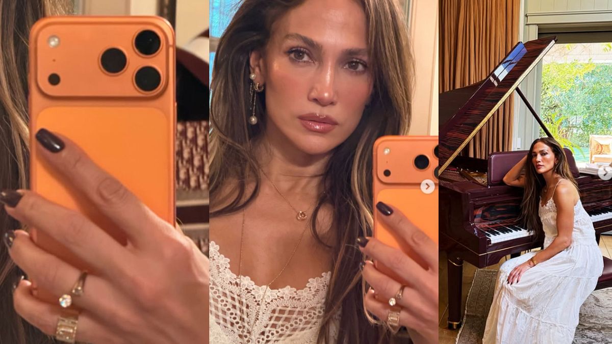 Tre scatti condivisi da Jennifer Lopez sul suo account ufficiale su Instagram (credit: @jlo)