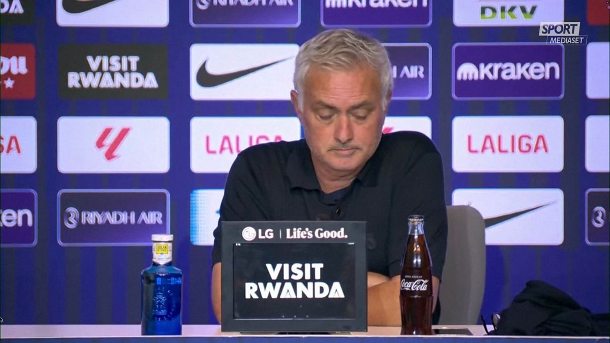 CLIP MOURINHO FOGLIETTO CONFERENZA POST ATLETICO 20/09 SRV