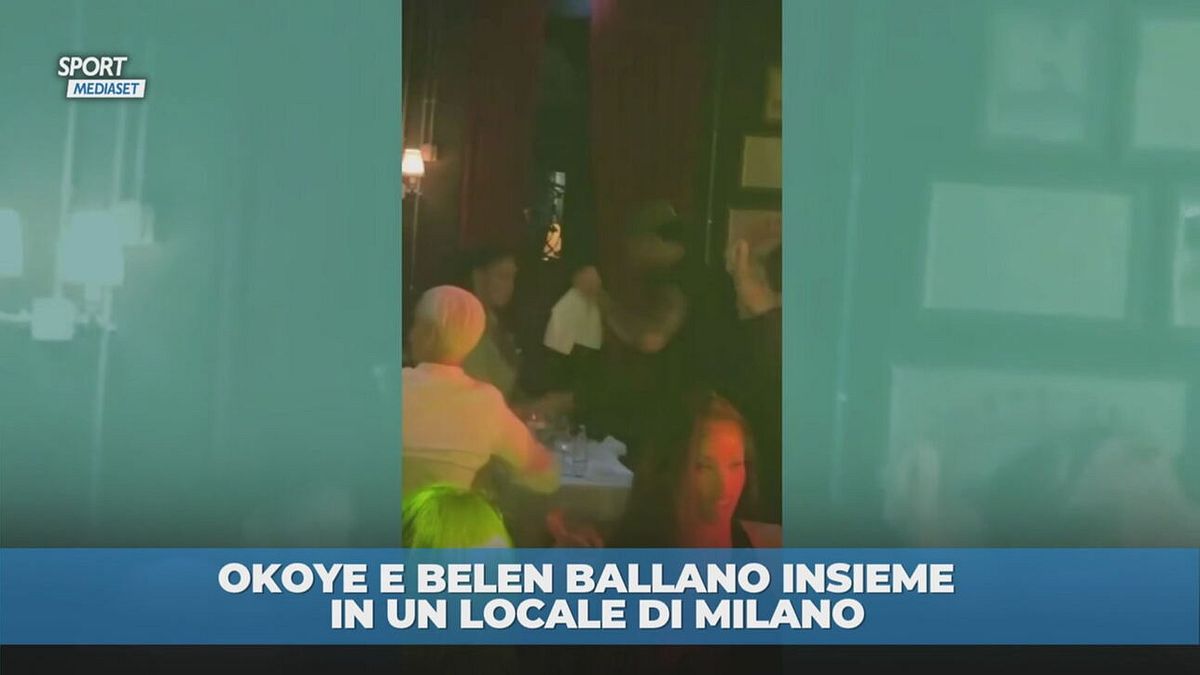 Okoye e Belen pizzicati insieme in un locale a Milano