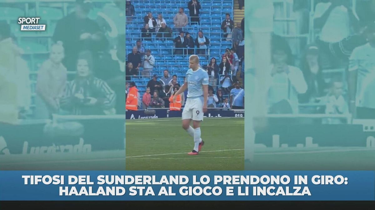Haaland, botta e risposta con i tifosi del Sunderland