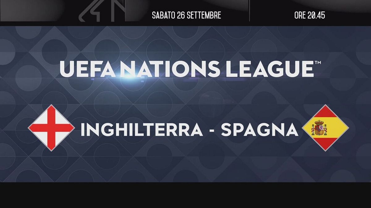 Inizia la Nations League con Inghilterra-Spagna
