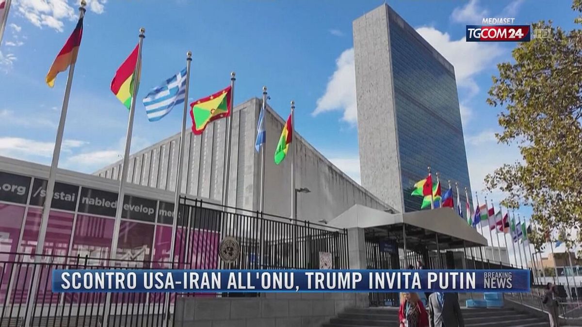 Breaking News delle 21.30 | Scontro Usa-Iran all'Onu, Trump invita Putin