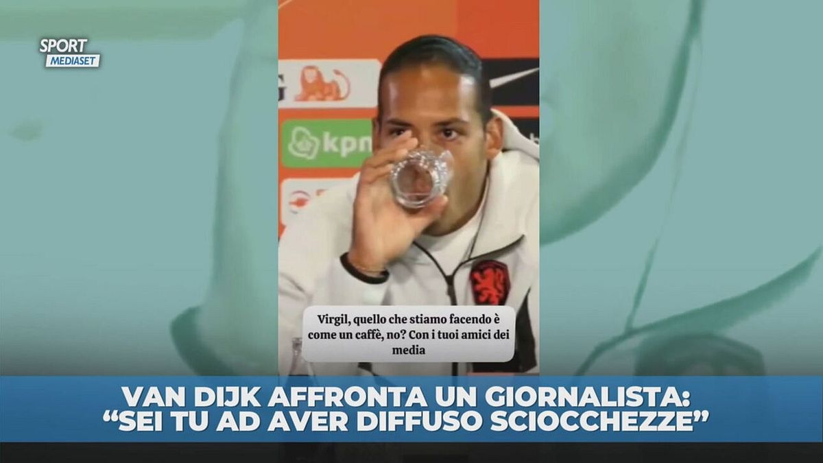 Van Dijk contro un giornalista: "Hai diffuso delle stupidaggini"