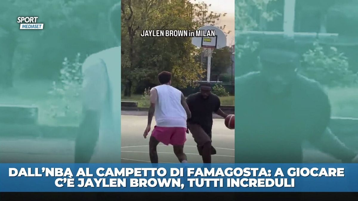 Incredibile a Milano: Jaylen Brown al campetto di Famagosta