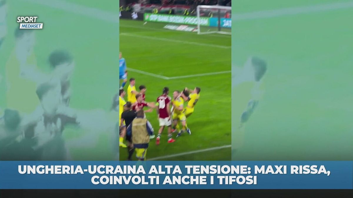 Ungheria-Ucraina, rissa folle: partecipano anche i tifosi