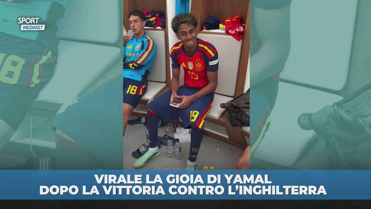 Yamal: festa nello spogliatoio