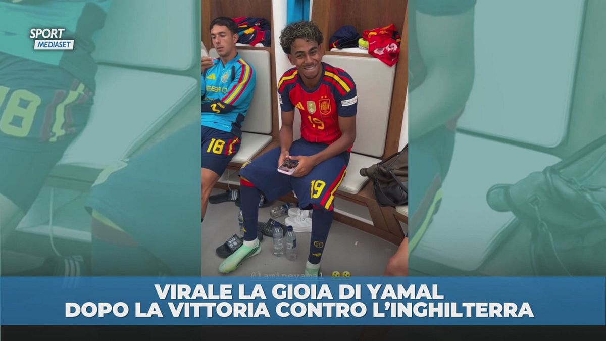 Yamal: festa nello spogliatoio