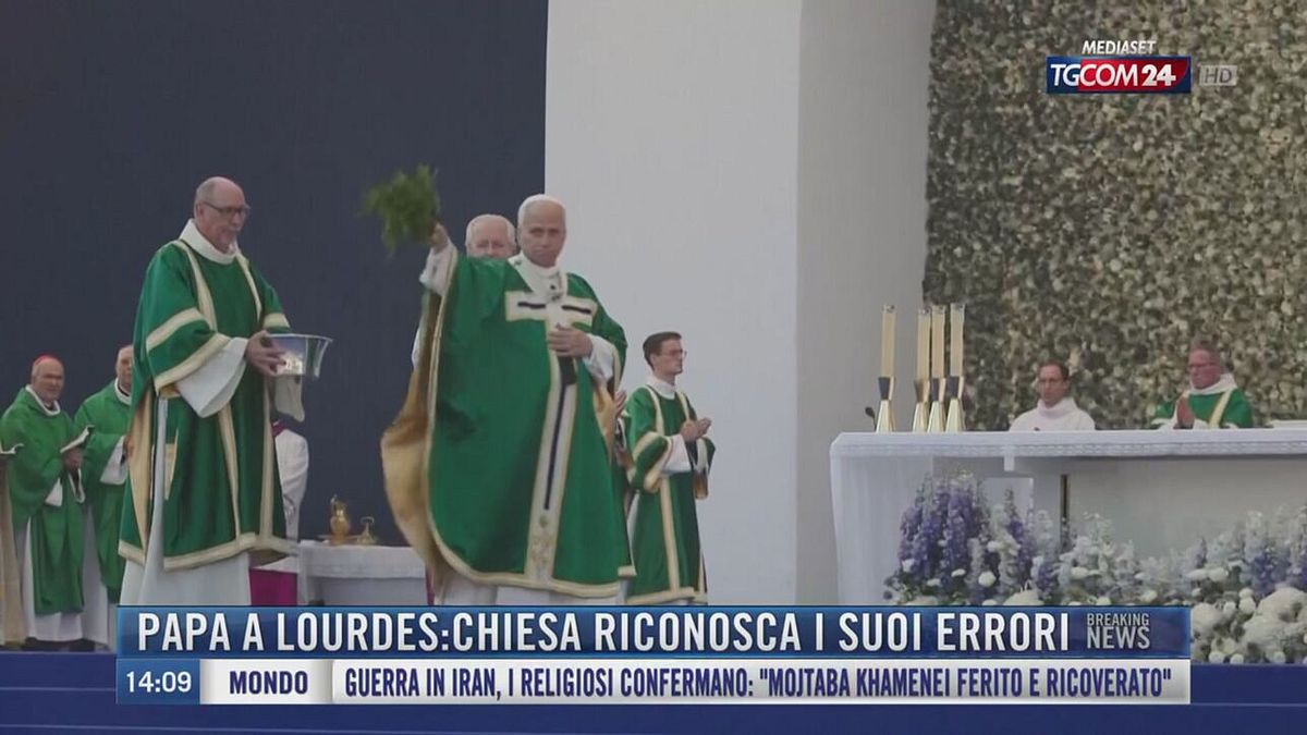 Breaking News delle 14.00 | Papa a Lourdes: Chiesa riconosca i suoi errori