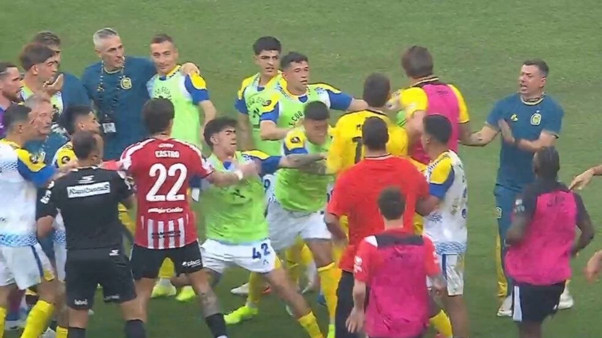 Rissa in Estudiantes-Rosario Central, Supercoppa Argentina