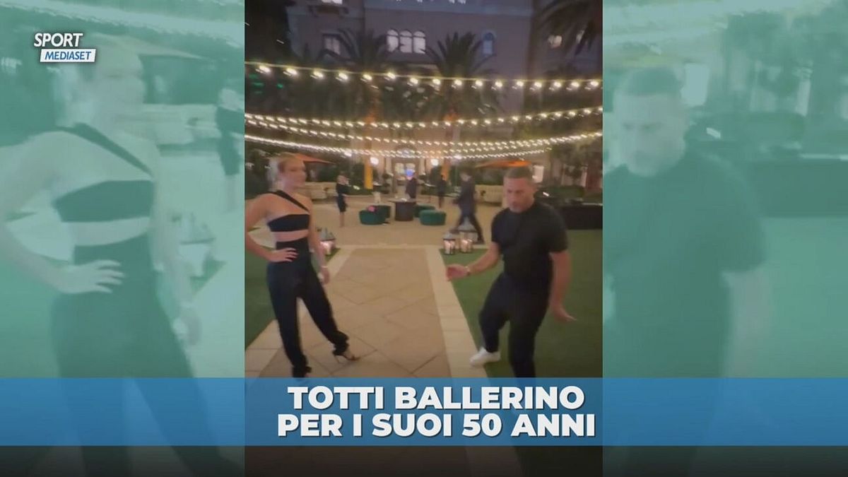 La nuova Totti-dance per festeggiare i 50 anni