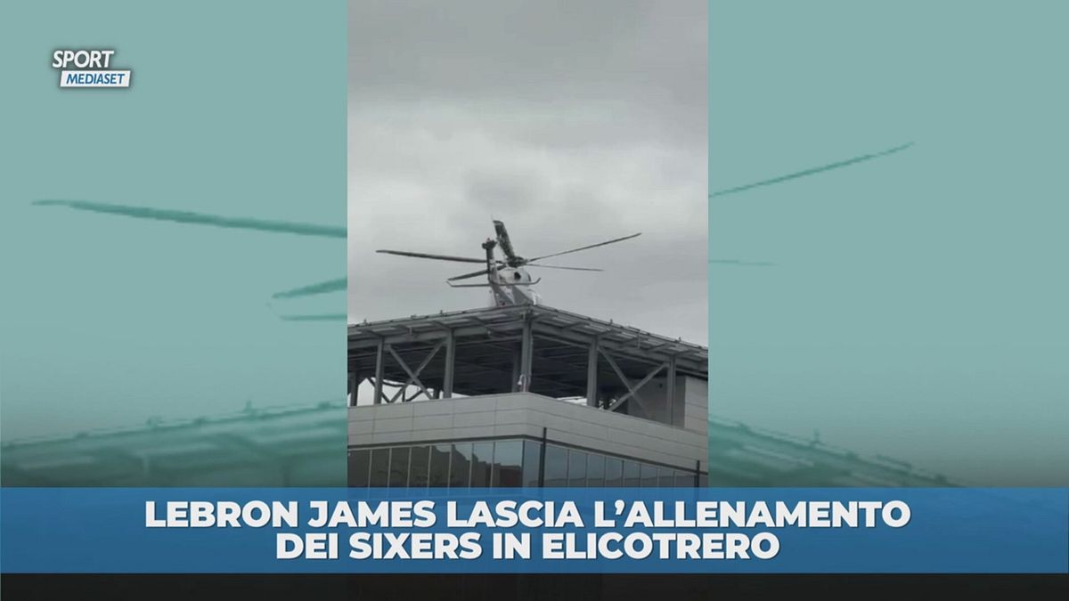 LeBron James via dall'allenamento in elicottero