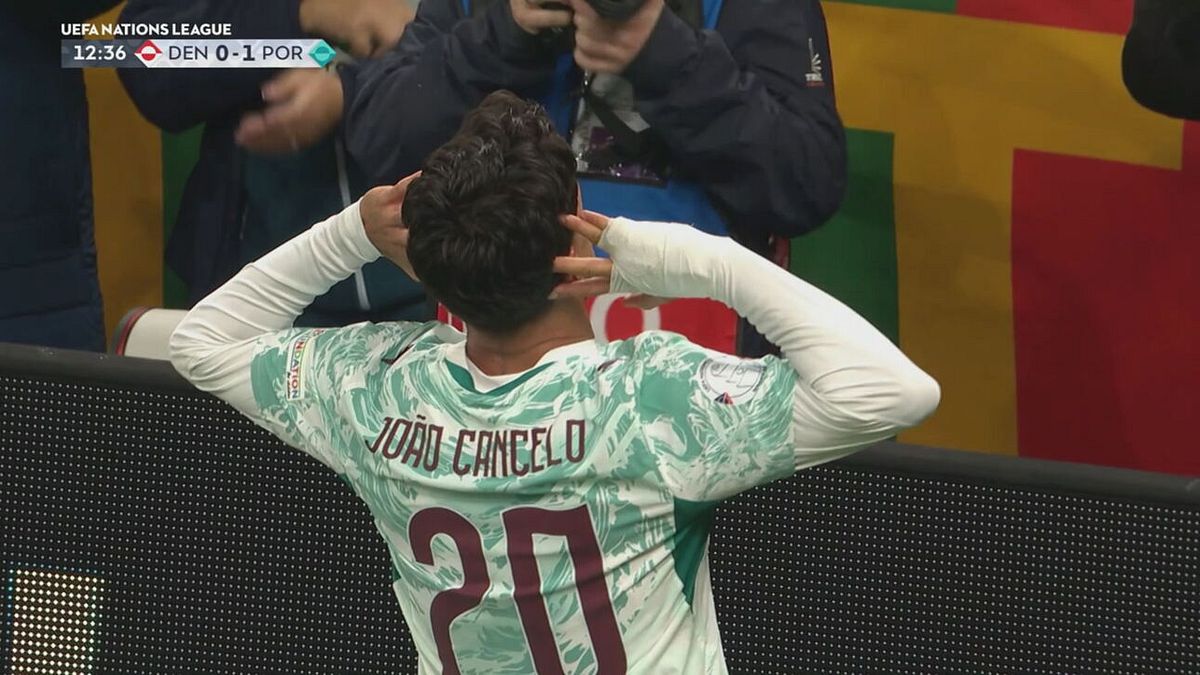João Cancelo sblocca la gara, Danimarca-Portogallo 0-1