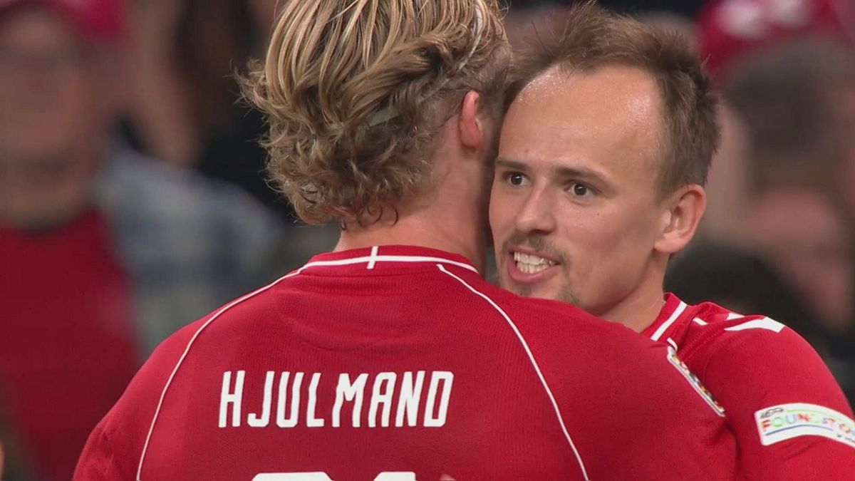 Il destro di Damsgaard fa esplodere il Parken, Danimarca-Portogallo 1-1