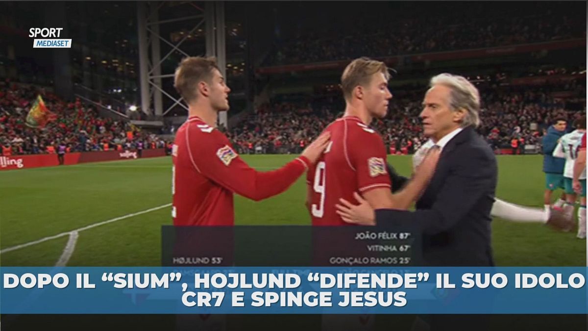 Hojlund che tensione con Jesus!