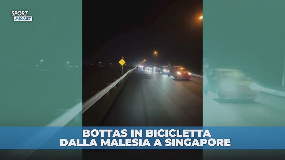 Bottas, dal GP della Malesia a quello di Singapore in bici: la pazza avventura