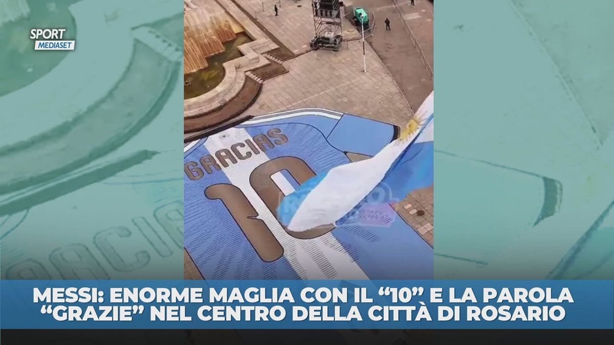 Messi: il ringraziamento della sua città