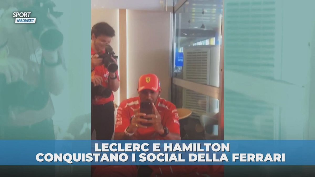 Hamilton e Leclerc "rubano" i social della Ferrari: delirio totale