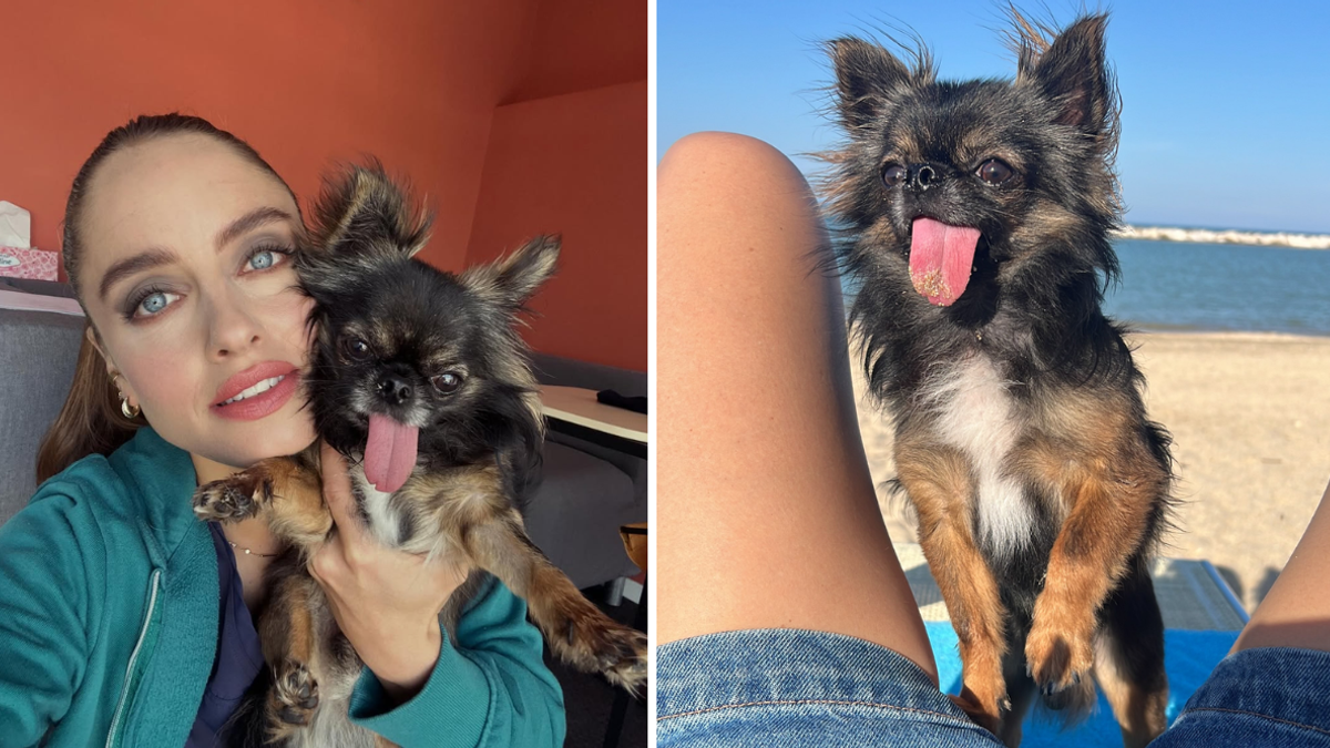Matilde Gioli e il cane Kalel