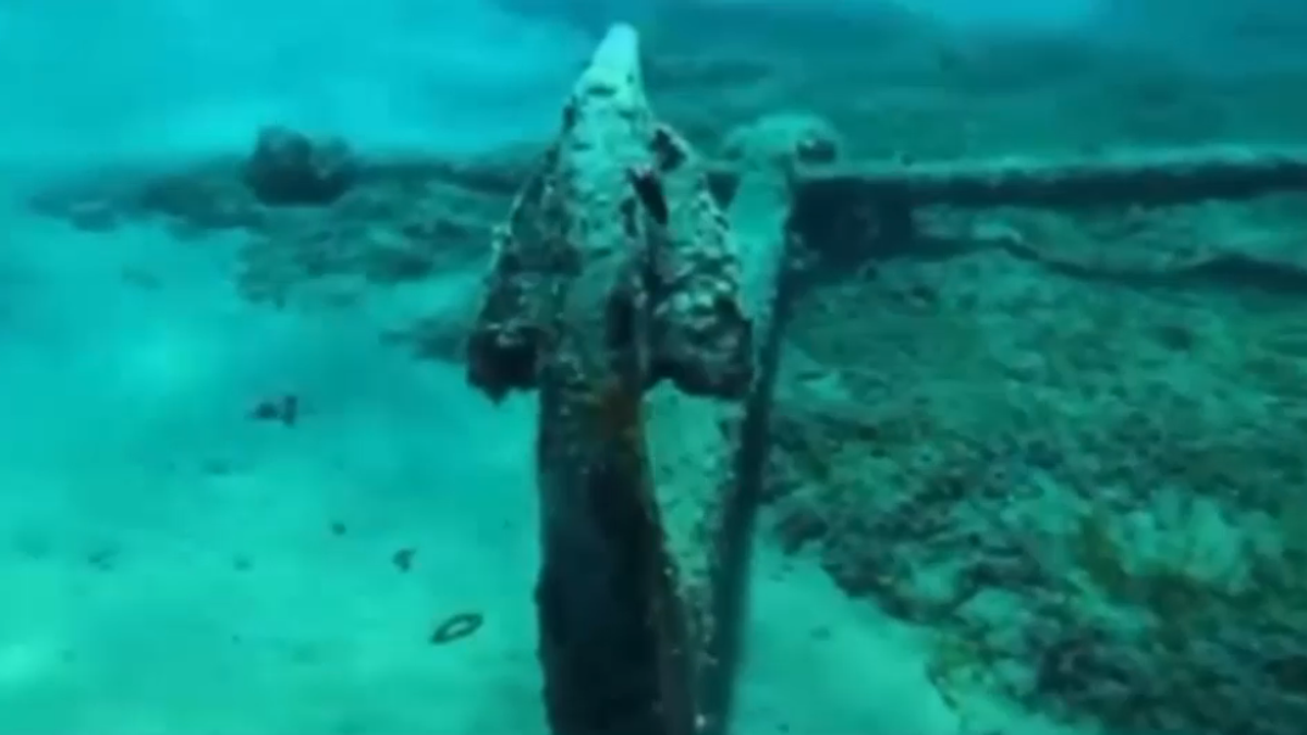 Sparita un'antica àncora dalla baia del Campese