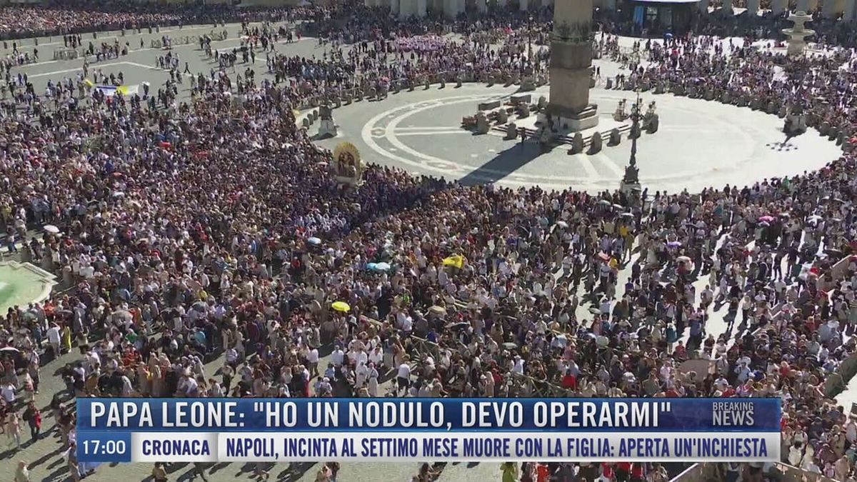 Breaking News delle 17.00 | Papa Leone: "Ho un nodulo, devo operarmi"